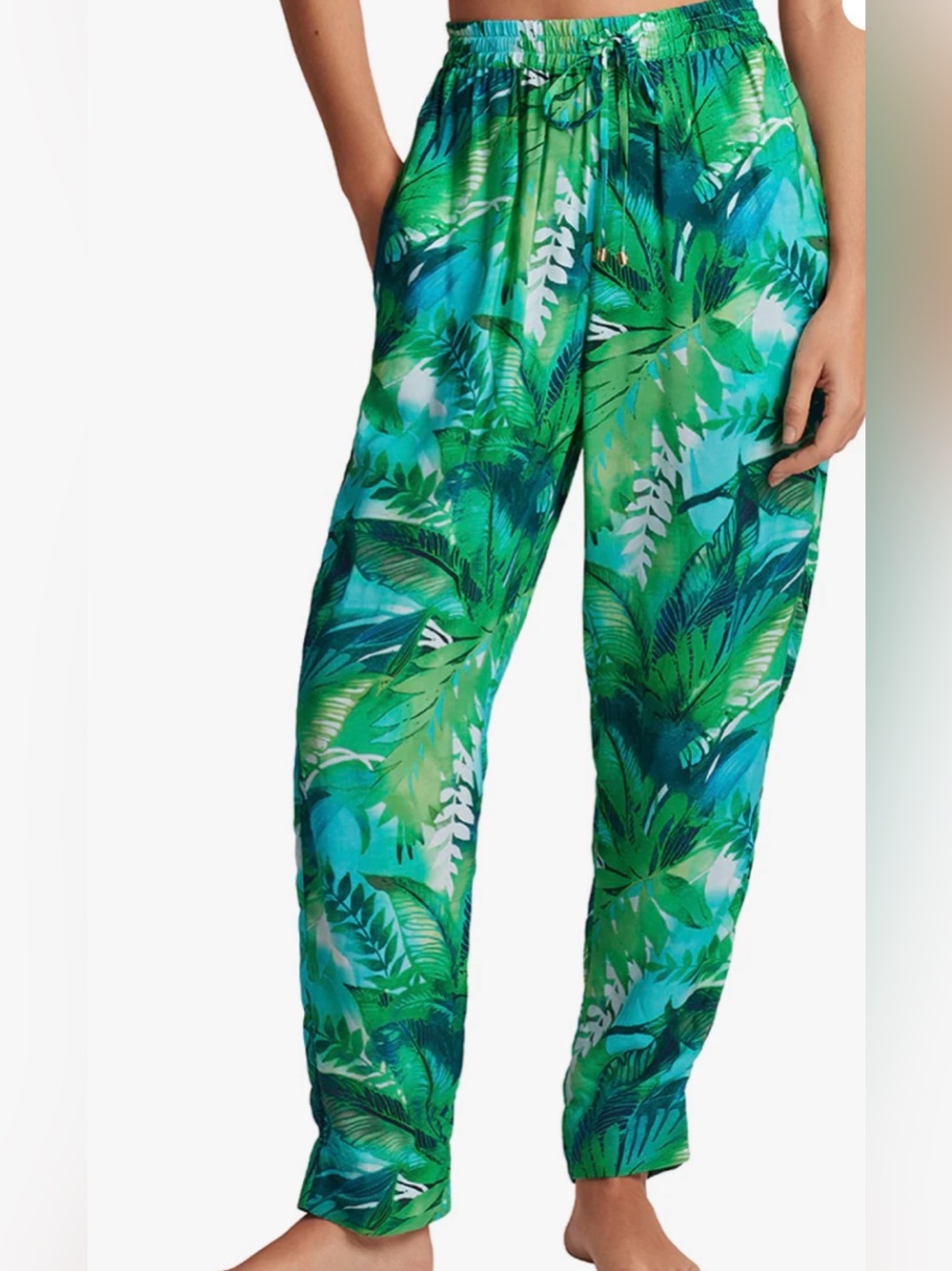 Lauren by Ralph Lauren Cartago Palms Poolside Pants Sz L